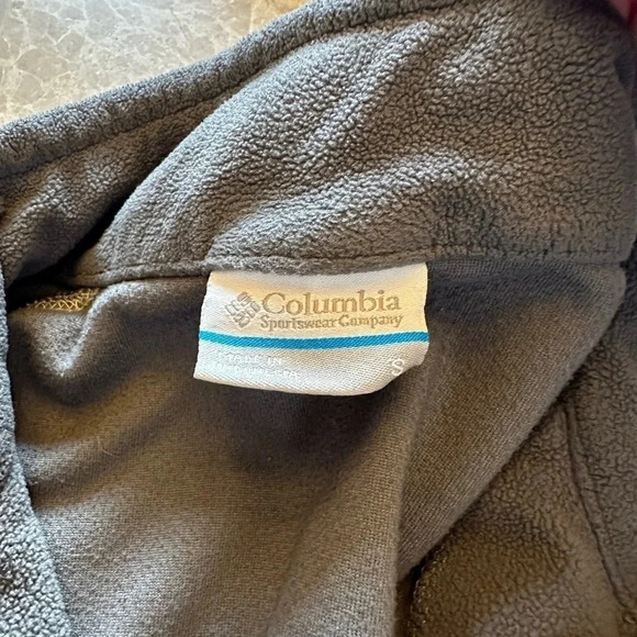 Columbia Gray Quarter Zip Pullover Lightweight Sweater Sweatshirt Size Small - Picture 3 of 3